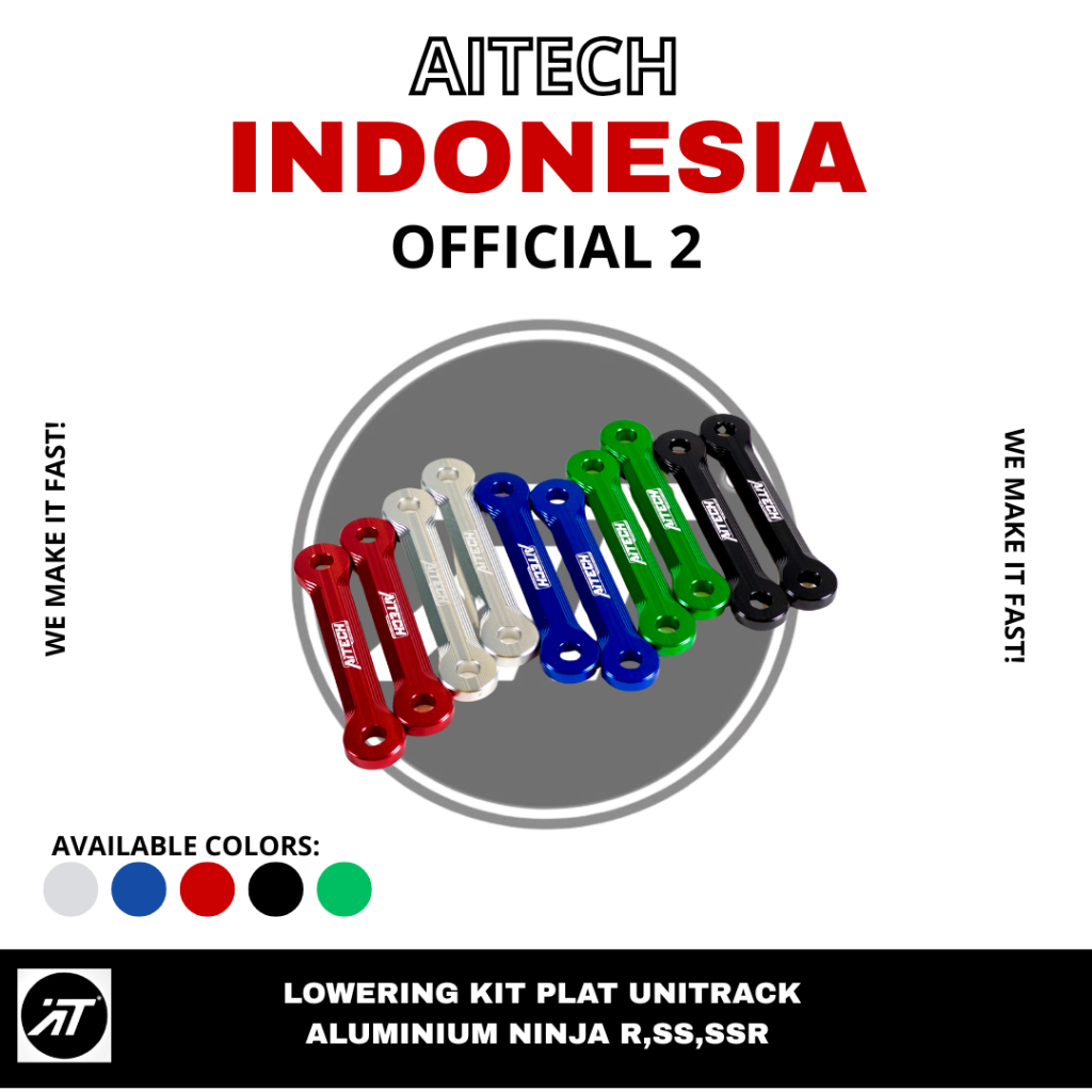 Lowering Kit Plat Unitrack Aluminium Ninja R, SS, SSR Aitech