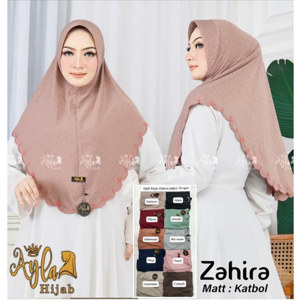 hijab instan Zahira catbol/bergo Ayla hijab
