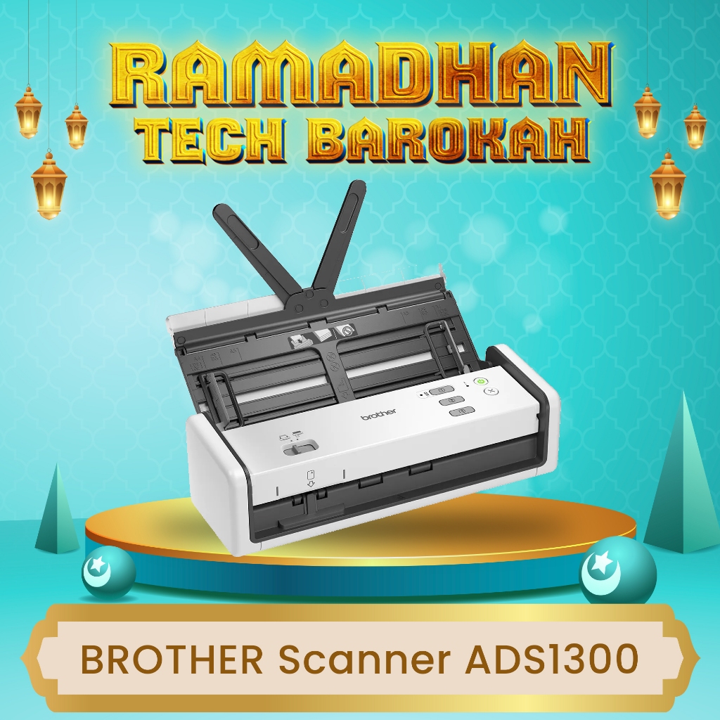 BROTHER Scanner F4 ADS 1300 Scanner Portable Document Scanner Original GARANSI 3 TAHUN