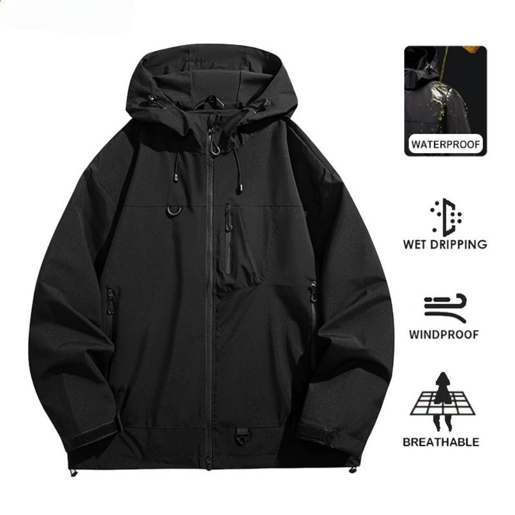 Jaket Tactical Outdoor Waterproof & Windproof - Premium Techwear