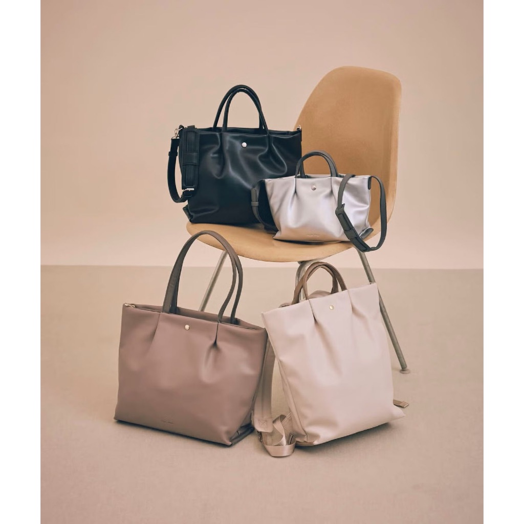 READY STOCK Legato Largo Japan Medium Bag Synthetic Leather 2-way Shoulder Bag Comfortable PU Bag Sh