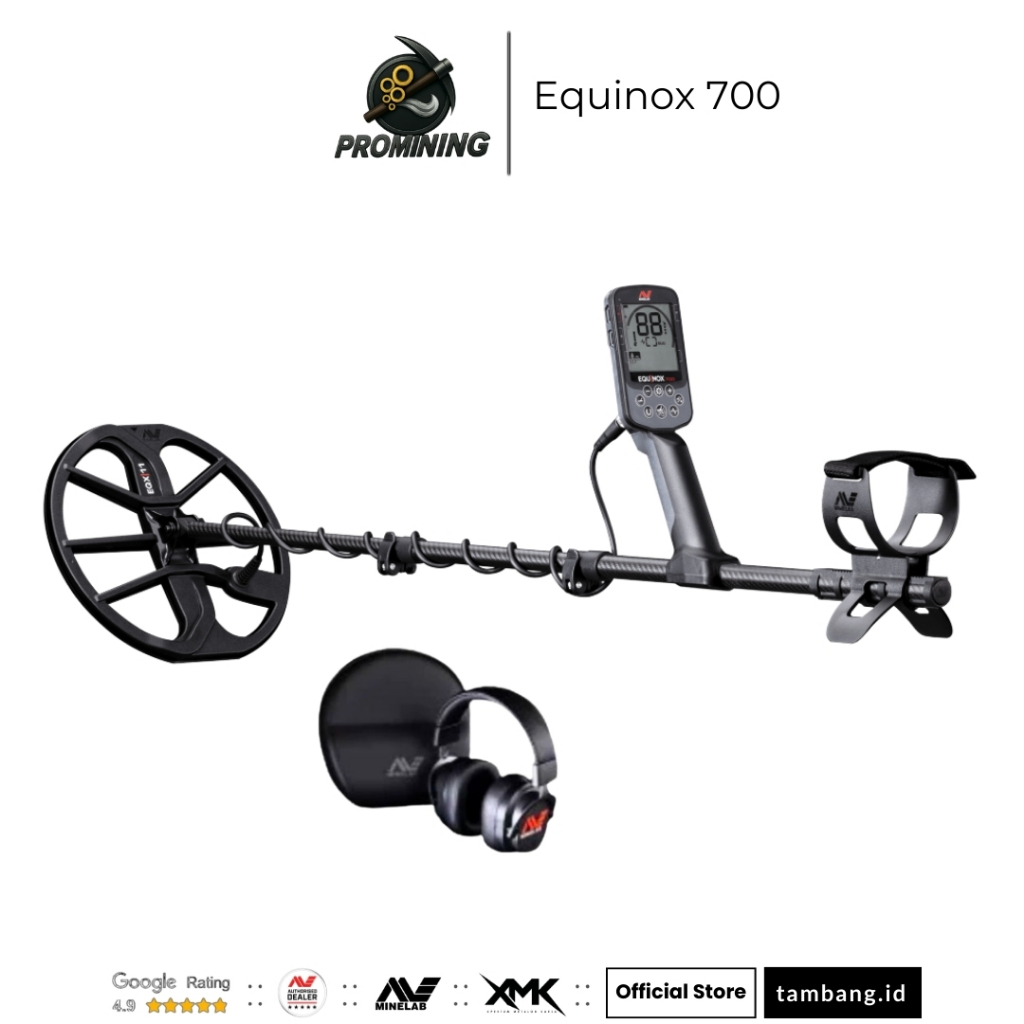 Minelab Equinox 700 Metal Detektor dan Waterproof