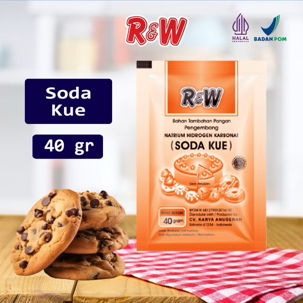 Soda Kue Baking Soda Pengembang Kue Rajawali R&W RW