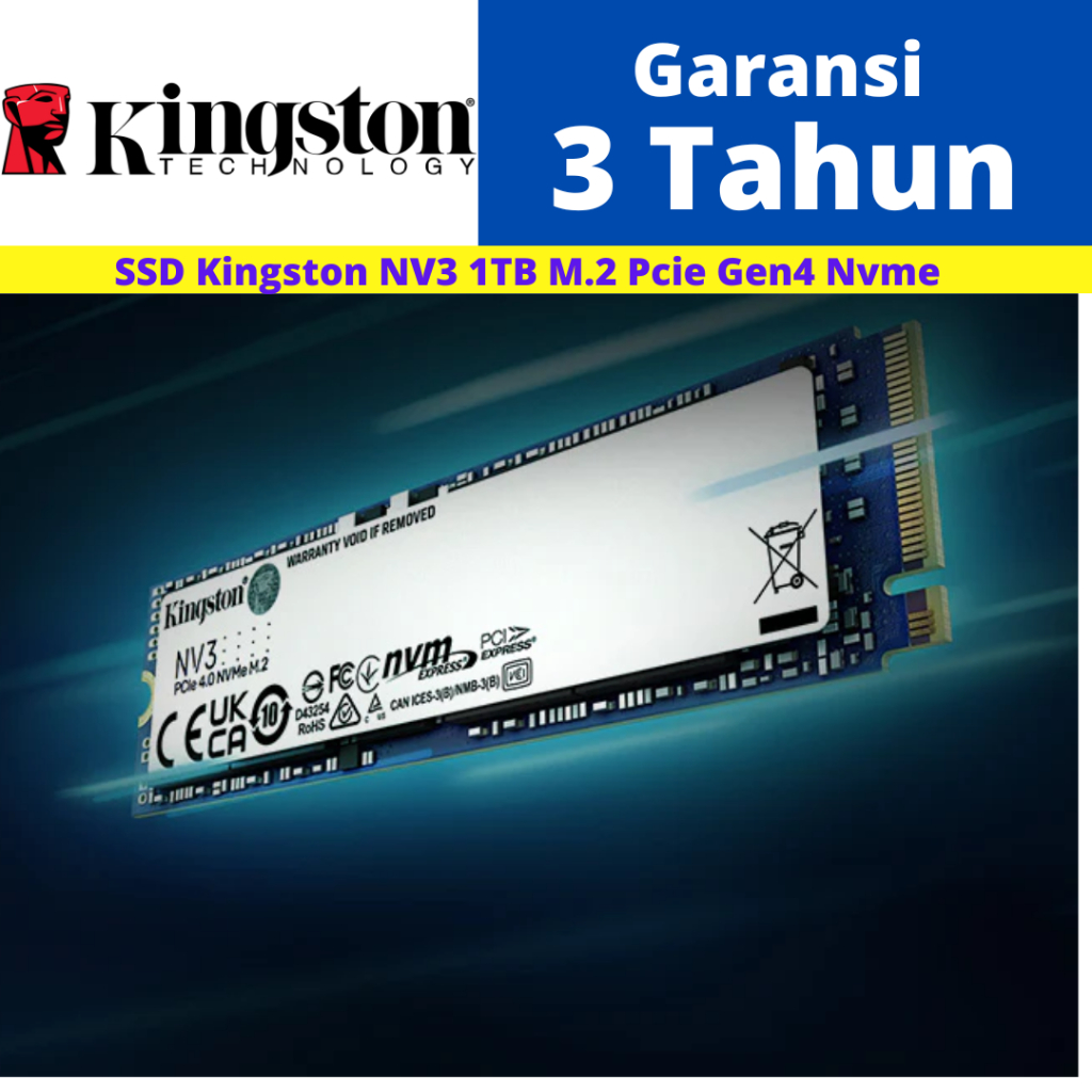 Kingston SSD NV3 M.2 Pcie Gen4 Nvme 1TB