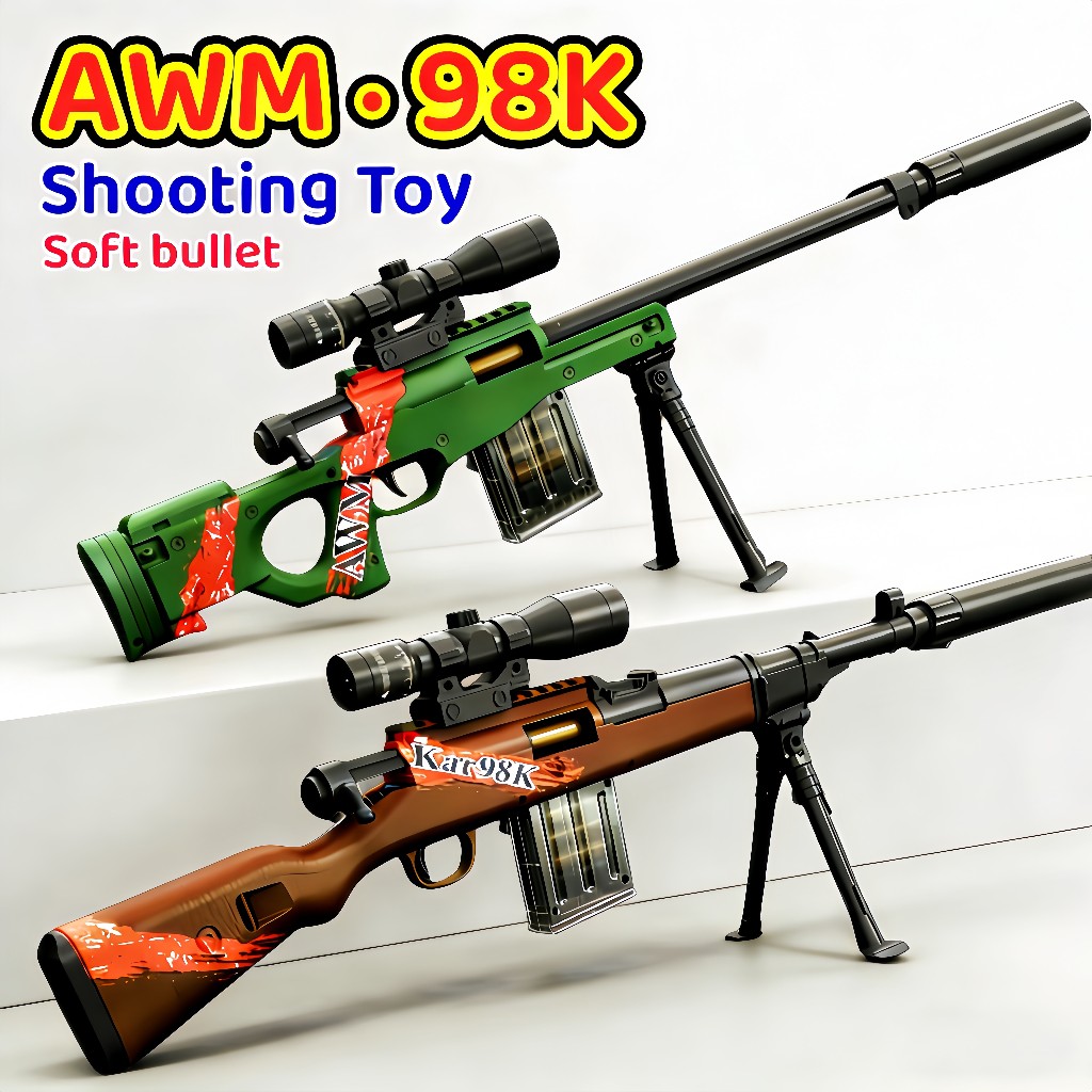 98K Barrett AWM Anak-anak Bermain Tembak Luar ruangan Mainan Anak-anak Mainan Luar ruangan Anak-anak