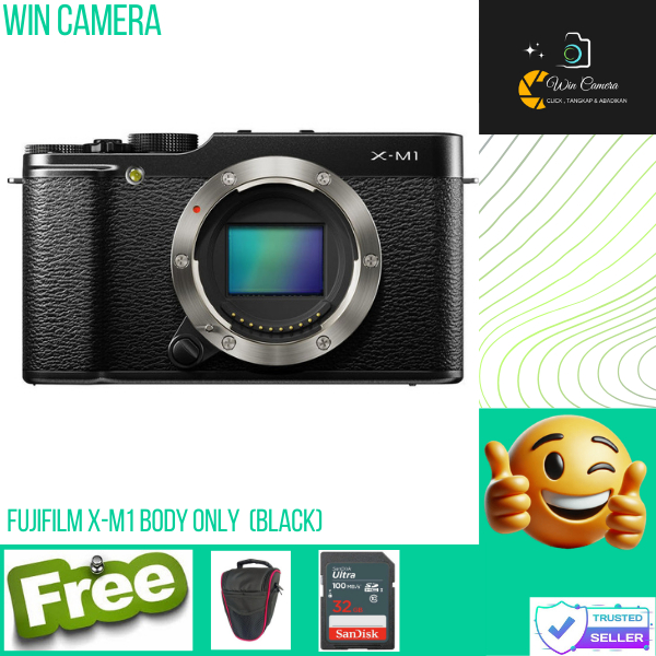 Kamera FUJIFILM X-M1 Mirrorless Digital Camera with 16-50mm Lens (Black) / xm1 kit / x m 1 kit