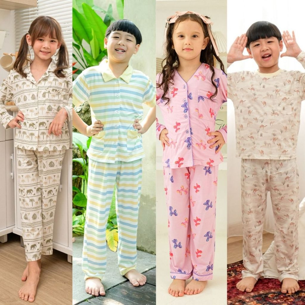 Cielyn | TENCEL™️ MicroModal | Kids Collection | Piyama Anak-Anak | Baju Tidur Anak