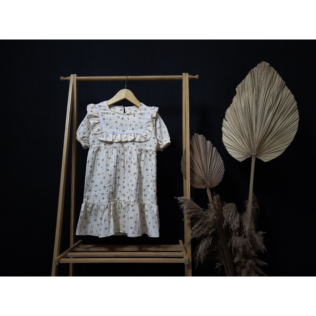 BUBU fashionkids - HAGIA Dress Anak Perempuan Motif Coquette 1-5 Tahun Bahan  Lady Sofia