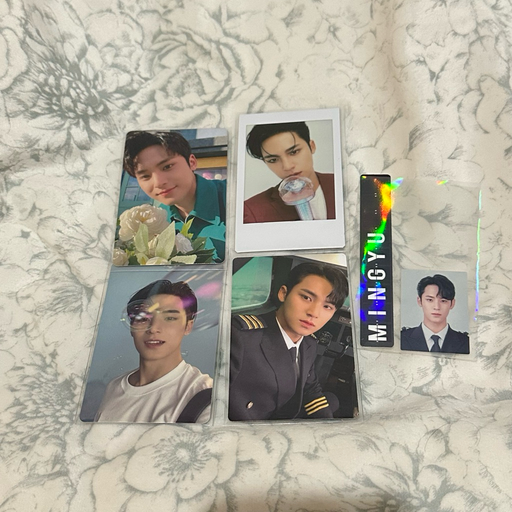 PC PHOTOCARD AAB MINGYU BUBBLE MINGYU KOL MINGYU PILOT SET POLAROID MINGYU