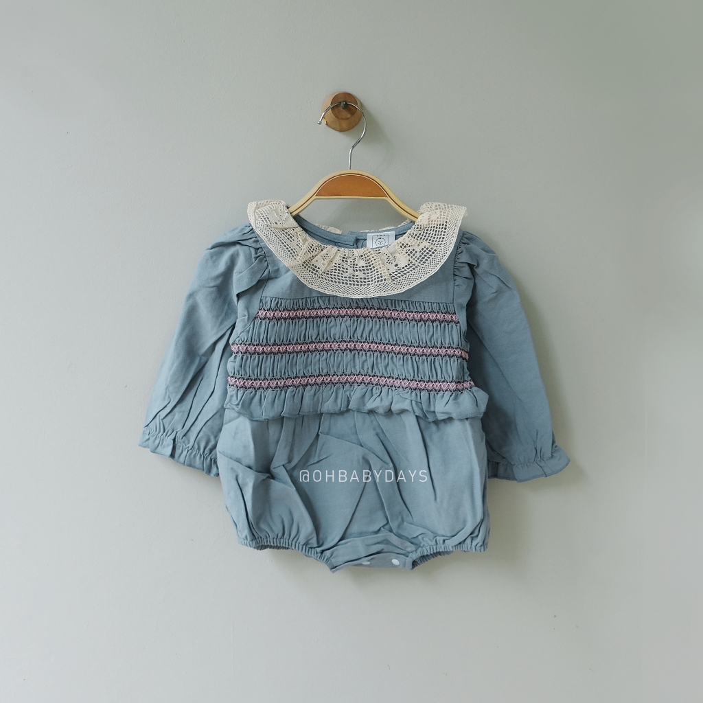 OHBABYDAYS | Jumper Romper Bayi | Leticia Smock Romper