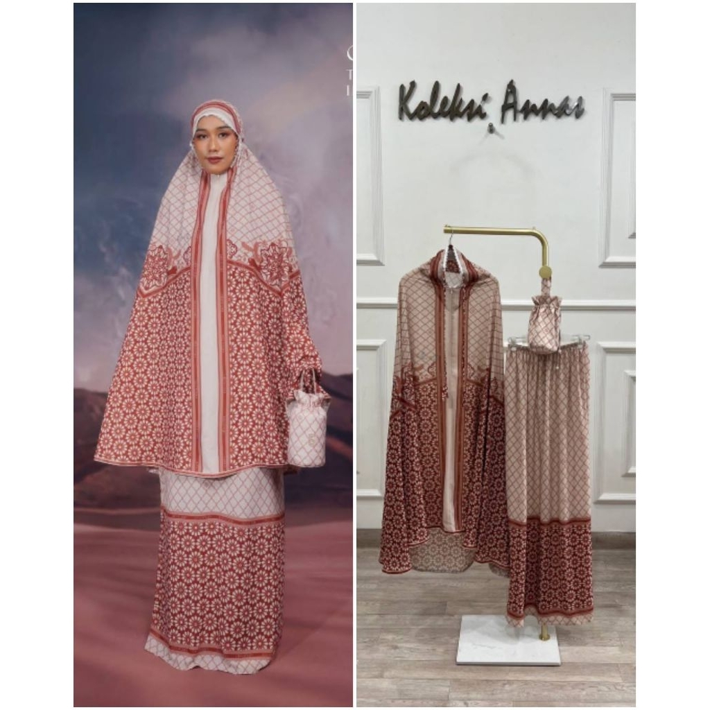 MUKENA QAIREEN TERACOTTA by LINA SUKIJO