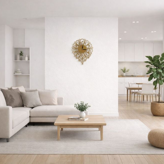 Jam Dinding Besar Luxury Mewah Hiasan Ornamen Dinding Murah