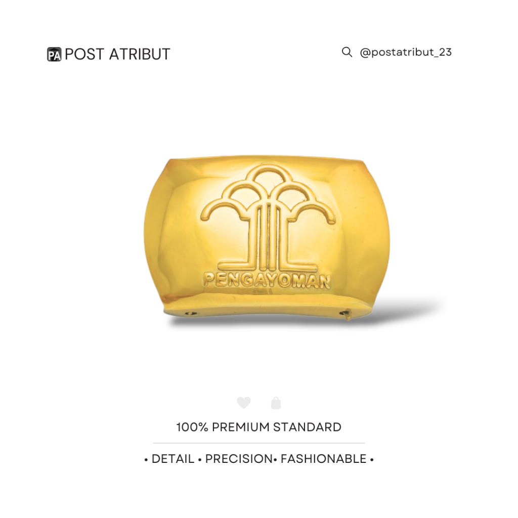 Standar Kepala Gesper Pengayoman Brasso/ Pengayoman / Kemenkumham / Pemasyarakatan / Kualitas Unggul