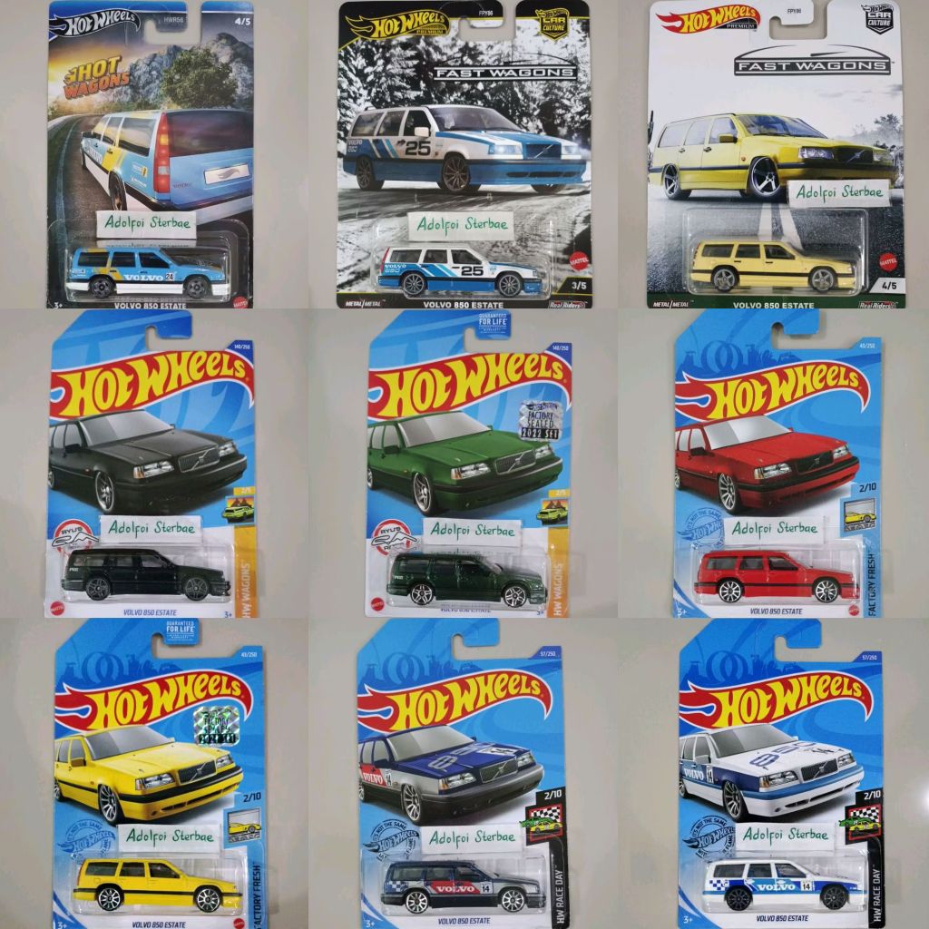 hotwheels hot wheels volvo 850 estate factory fresh hw race day volvo 14 premium fast wagons car cul