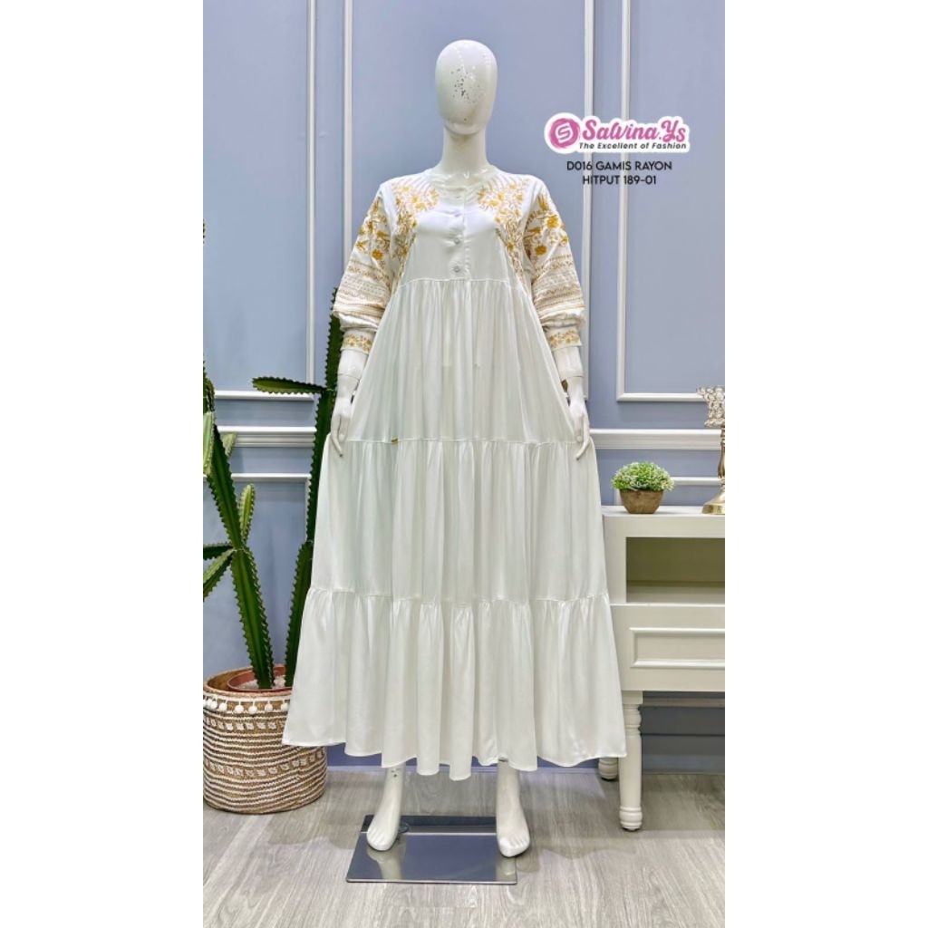 Gamis Salvina Khusus putih