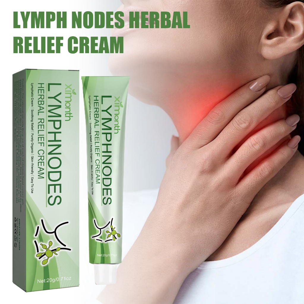 Ximonth Krim Perbaikan Limfatik Herbal 20g Lymph Nodes Herbal Relief Cream Meredakan Ketidaknyamanan