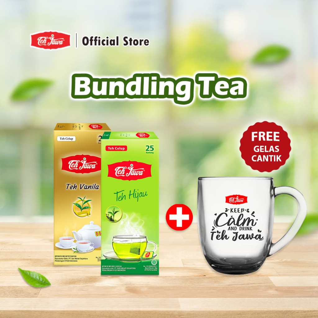 Teh Jawa SBY - Bundling Greentea + Vanila Free Gelas Cantel