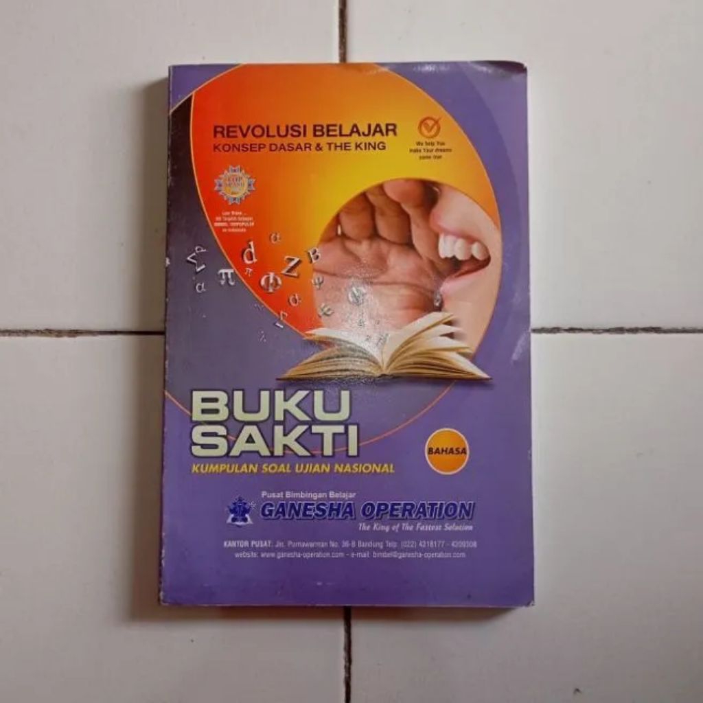 BUKU SAKTI KUMPULAN SOAL UJIAN NASIONAL BAHASA Ganesha Operation  Original Bekas