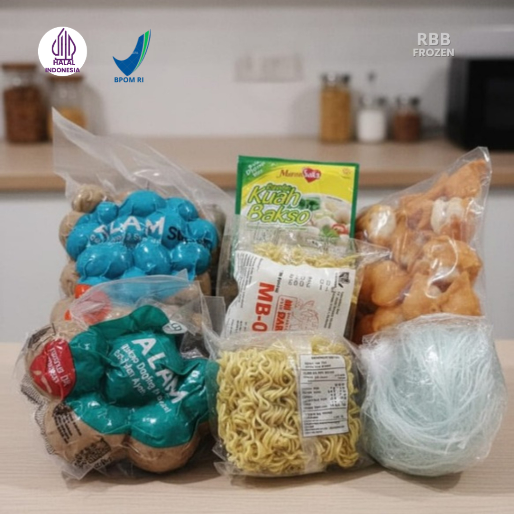 Bakso Alam Super Bandung Halal Isi 50 Butir + Bonus Mie & Siomay | Bakso Sapi Frozen Food | Rajanyab