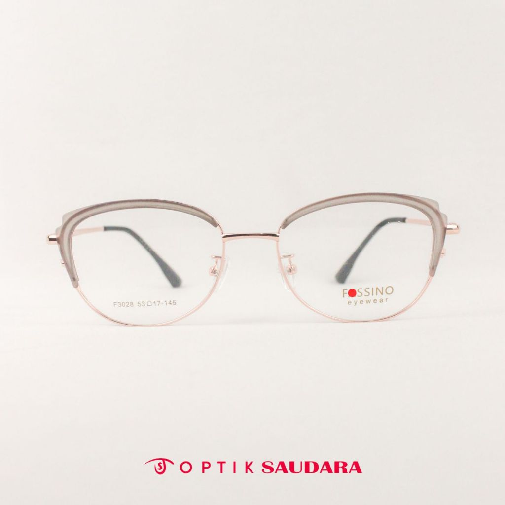 Optik Saudara - Frame Fassino  - Kacamata Wanita Model Cat Eye Super Stylish F FAS3028 C9 53