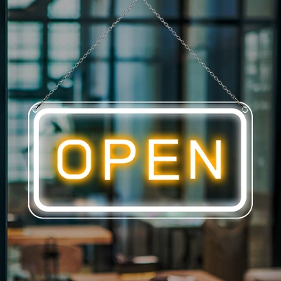 Lampu Neon Tulisan Open Hiasan Toko & Cafe / Open Led Neon Sign