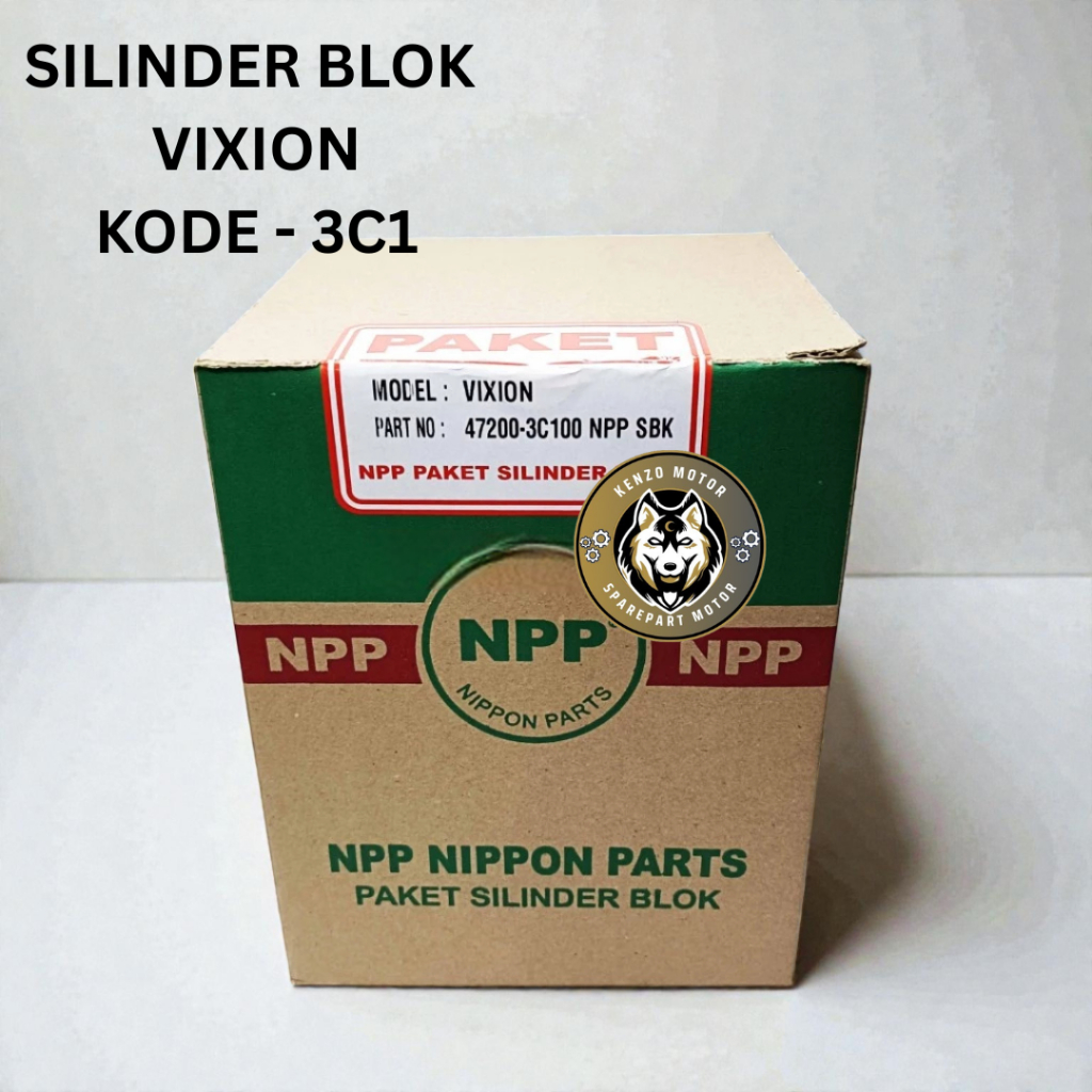 SILINDER BLOK ASSY PAKET PISTON KIT VIXION OLD KODE 3C1 NPP ORIGINAL