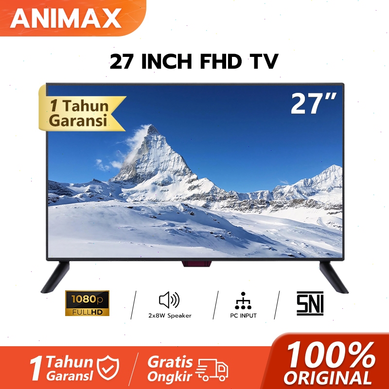 Animax Digital tv 27 inch TV LED Digital 21/22/24/25/27/30 inch tv led digital Garansi 1 Tahun