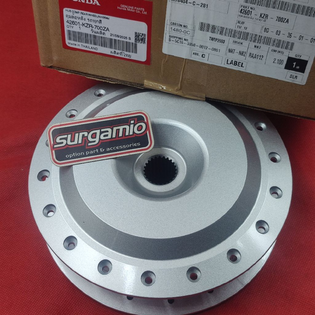 Tromol Belakang Kzr Vario 125/150 Original Thailand