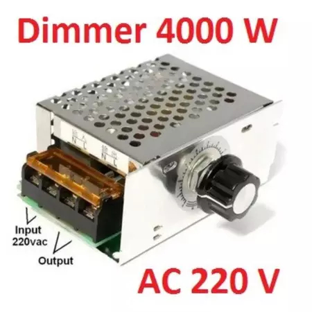 Dimmer AC 220 Volt 4000 Watt 220V 4000W Casing Aluminium Dimmer 4000 W