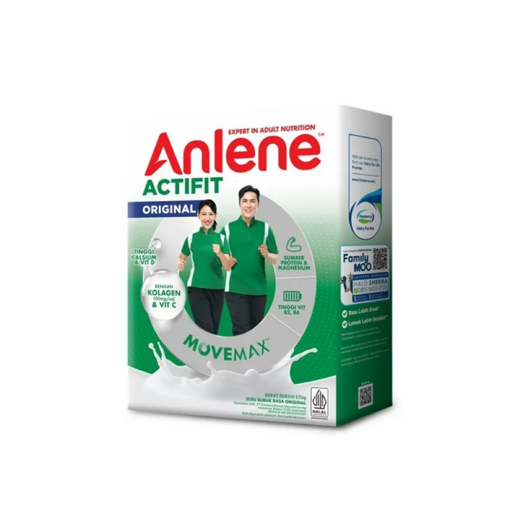 ANLENE ACTIFIT SUSU BERKALSIUM TINGGI PLAIN