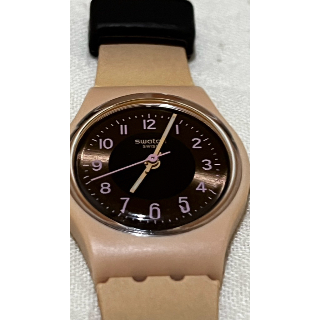 (PRELOVED) ORI | SWATCH LT104 | ESPRESSO CHARM  | Jam tangan wanita| Garansi