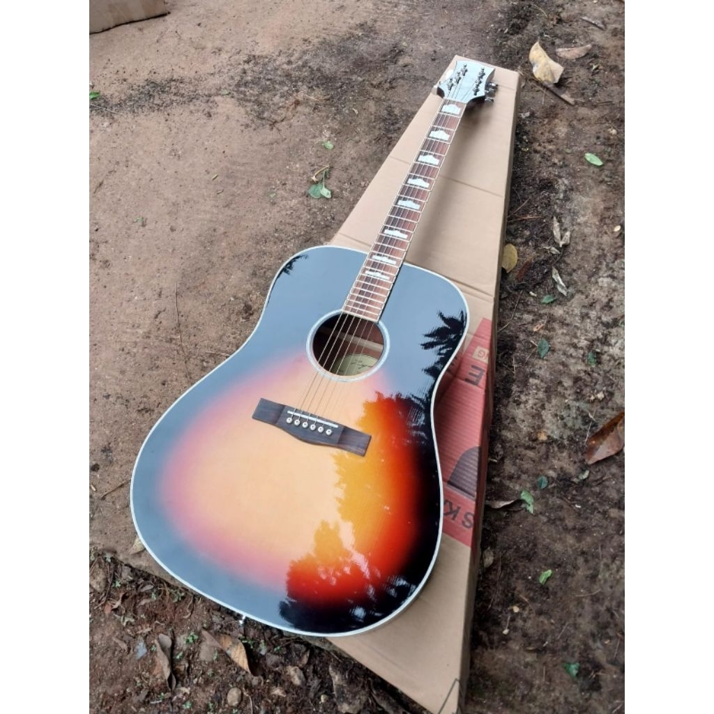 gitar zyrock  model jumbo dretnought original murah