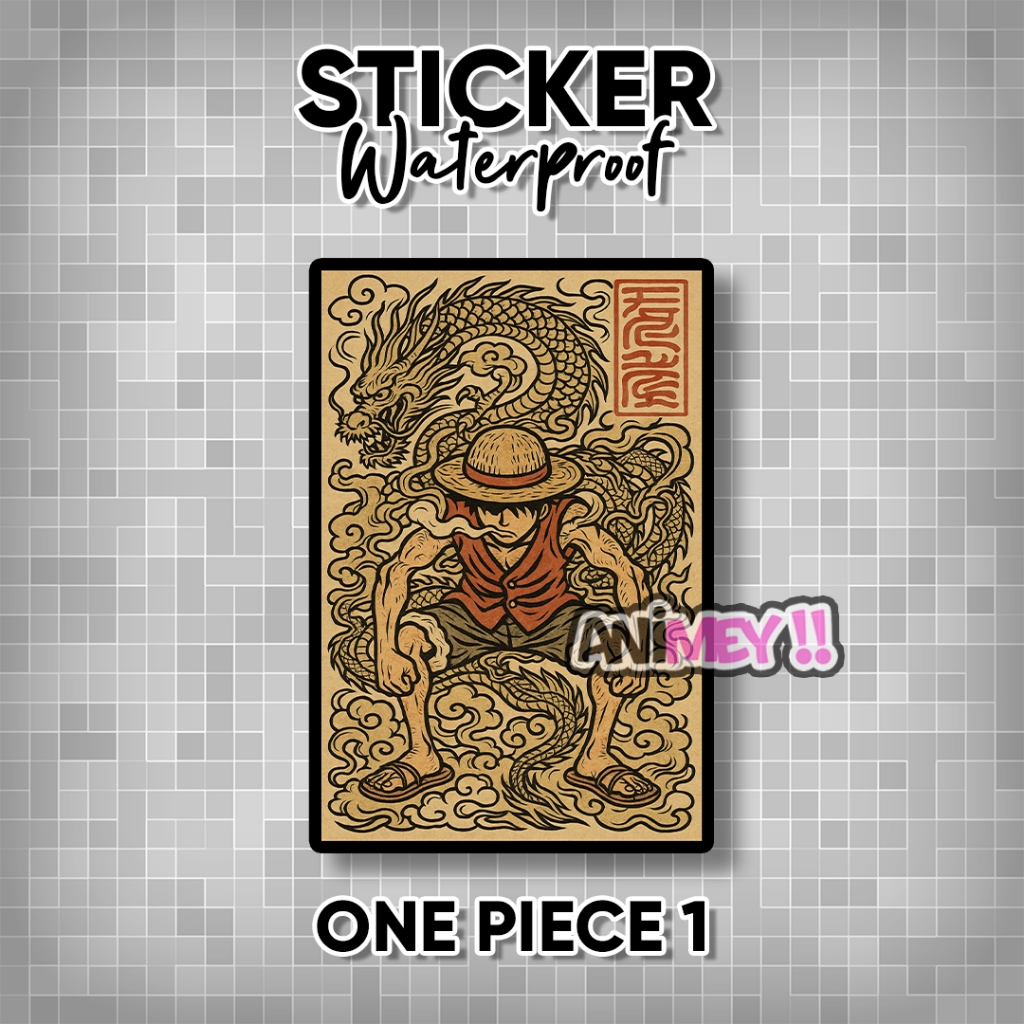 Stiker One Piece Art / Sticker One piece Art Waterproof