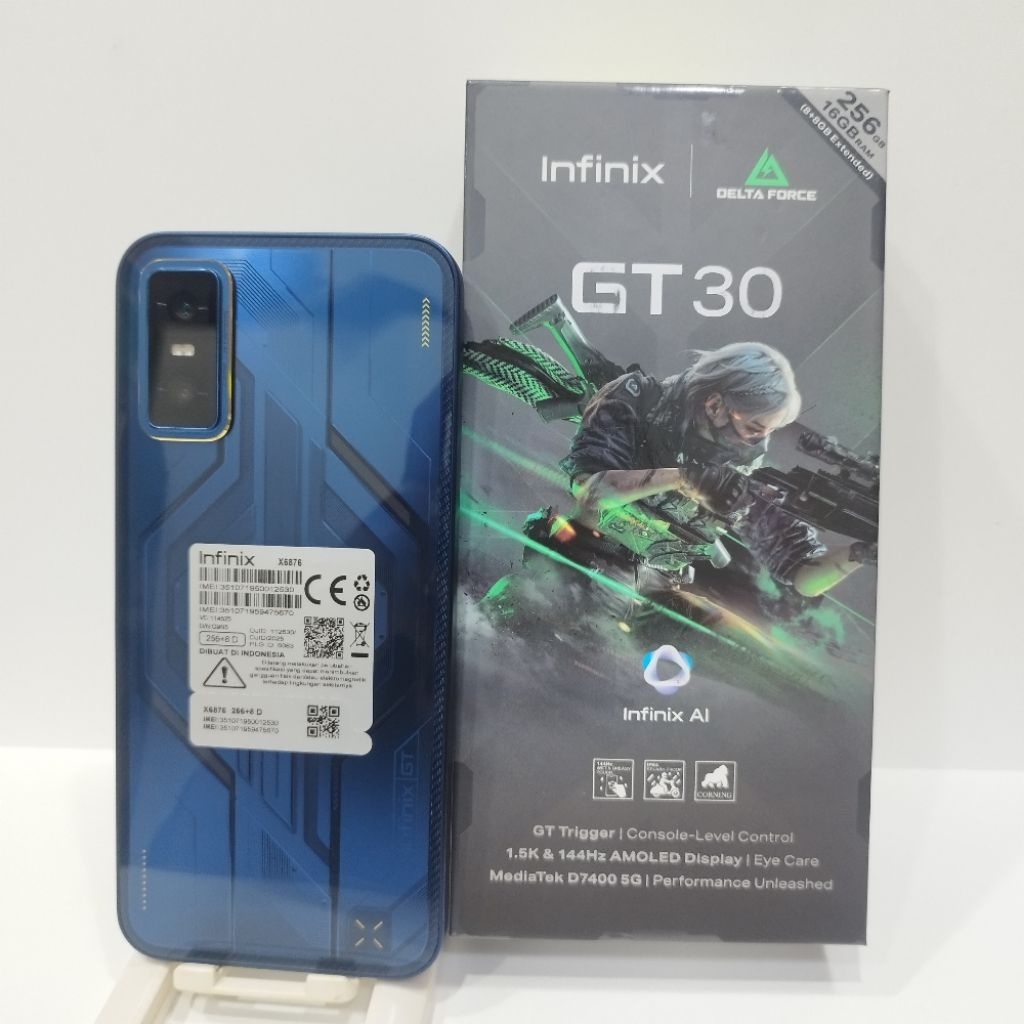 INFINIX GT 30 5G 8/256GB HANDPHONE SECOND FULLSET BATANGAN ORIGINAL BERGARANSI