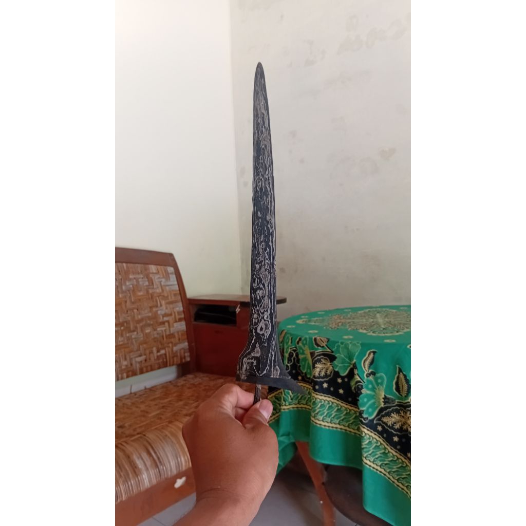 Bilah Keris Brojol Pamor Udan Mas Panjang 37 cm