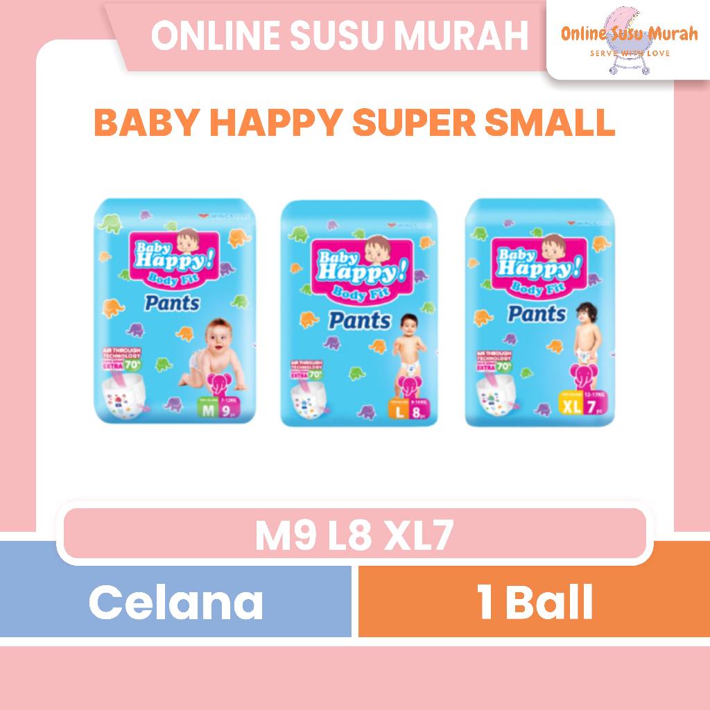 BABY HAPPY SUPER SMALL POPOK CELANA M 9 L 8 XL 7 PPKS