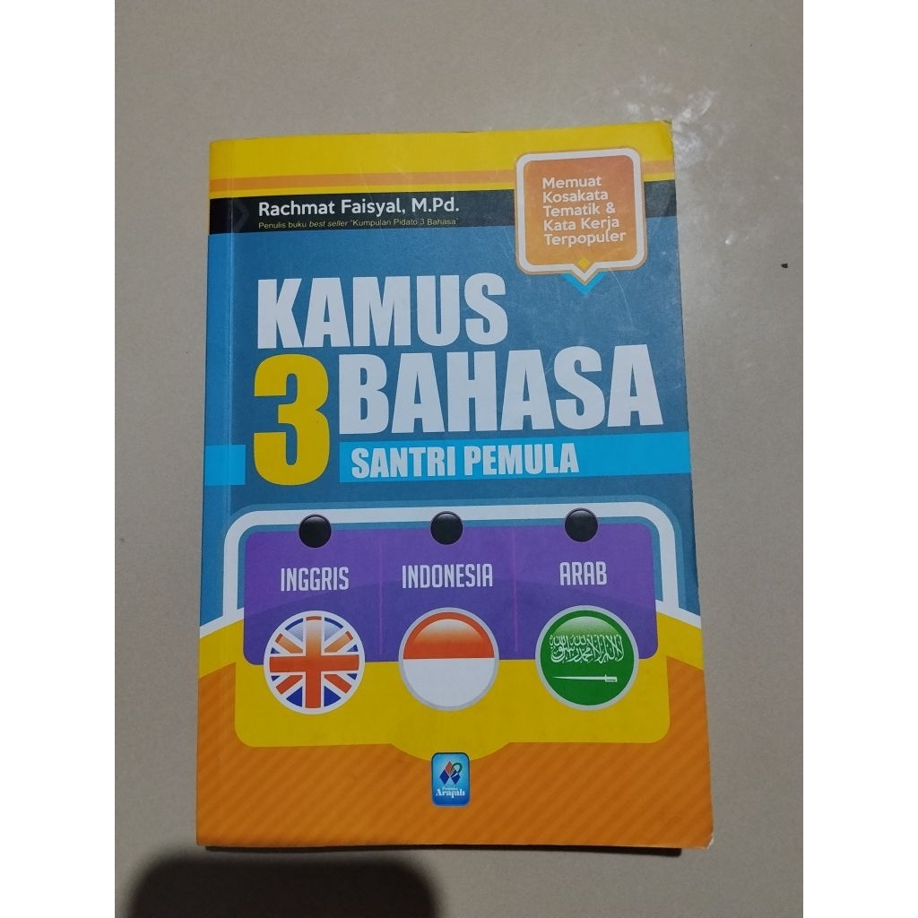 KAMUS 3 BAHASA INGGRIS INDONESIA ARAB SECOND BEKAS