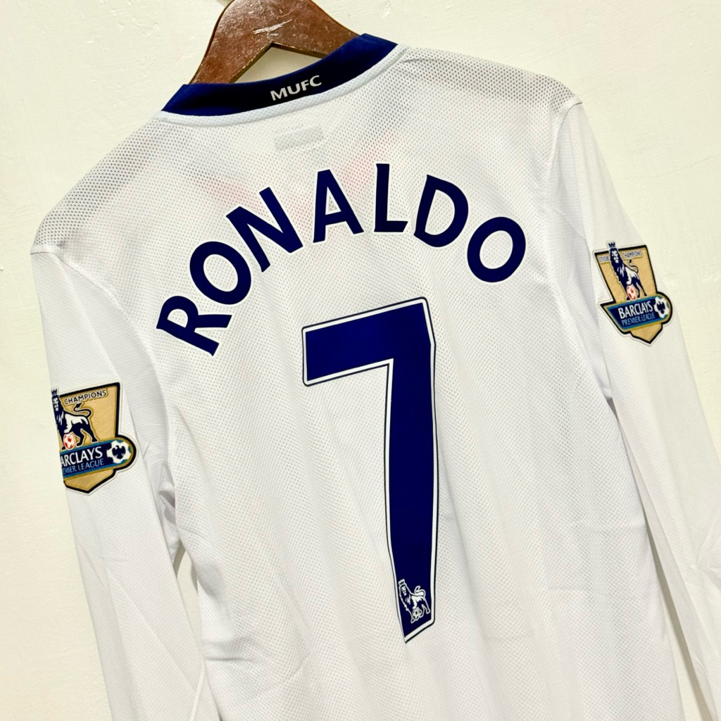 JERSEY MU AWAY 2008 LONGSLEEVE PLAYER ISSUE EPL VERSOION - RONALDO