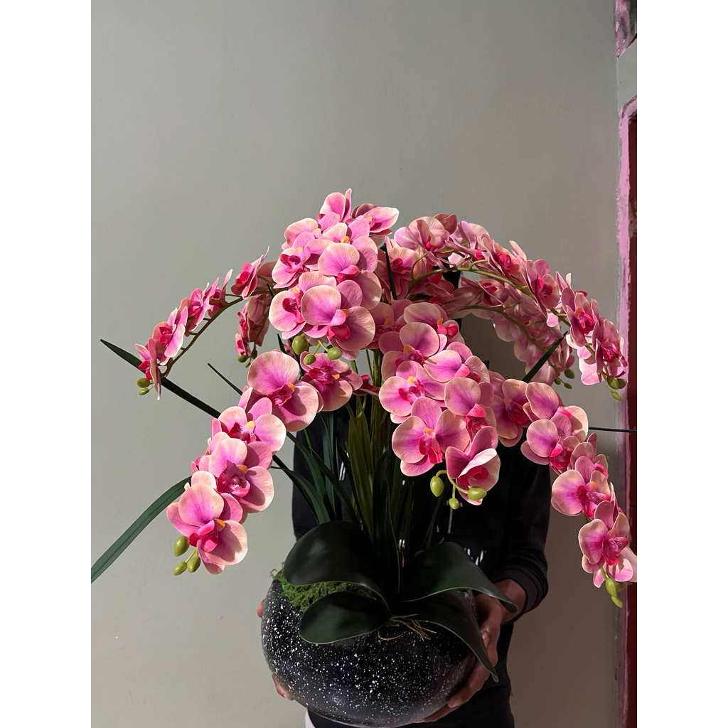 Bunga anggrek meja sudut