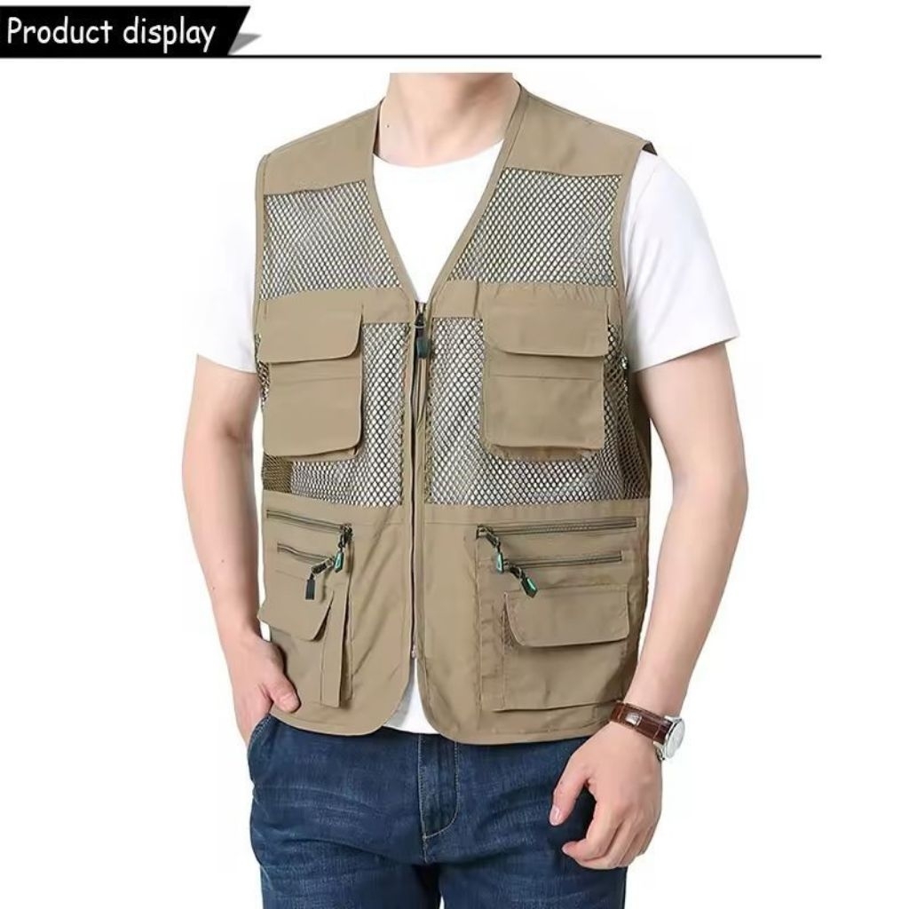 Rompi Jaring Tactical Premium - Vest Outdoor Multifungsi High Quality