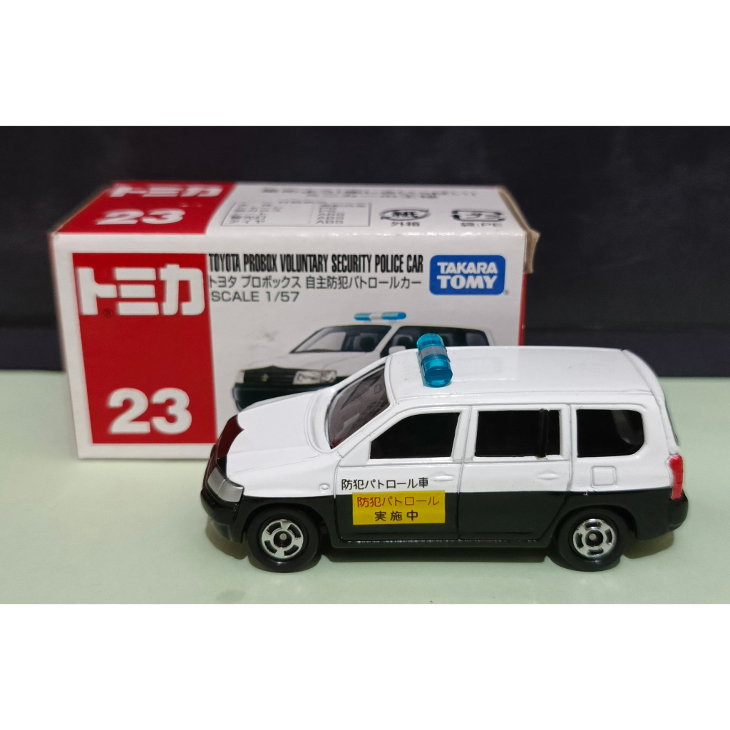 Diecast Tomica 23 TOYOTA PROBOX VOLUNTARY SECURITY POLICE CAR