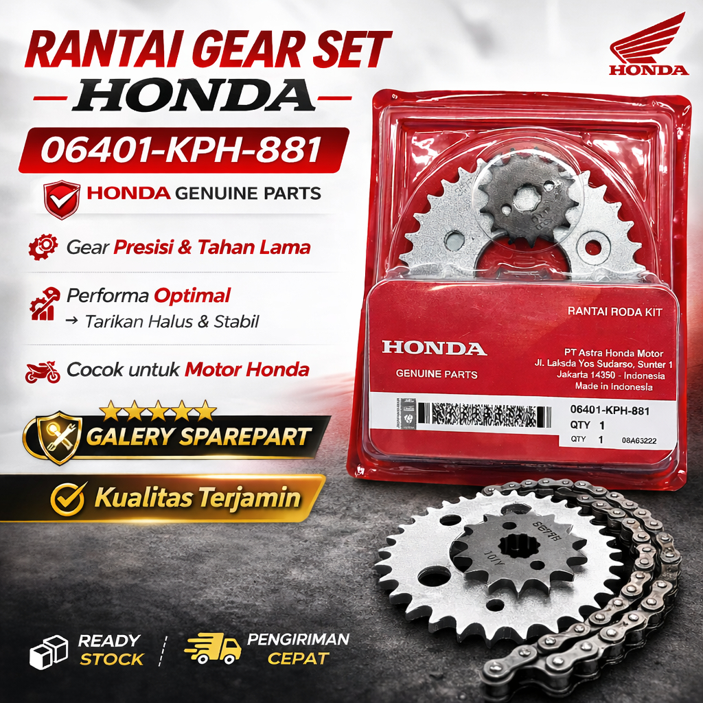Rantai Gear Set Honda Karisma, Kirana, Supra X 125, Supra X 125 Injection, 06401-KPH-881