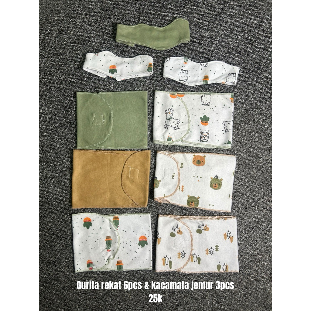 PRELOVED GURITA REKAT PERUT BAYI & KACAMATA JEMUR