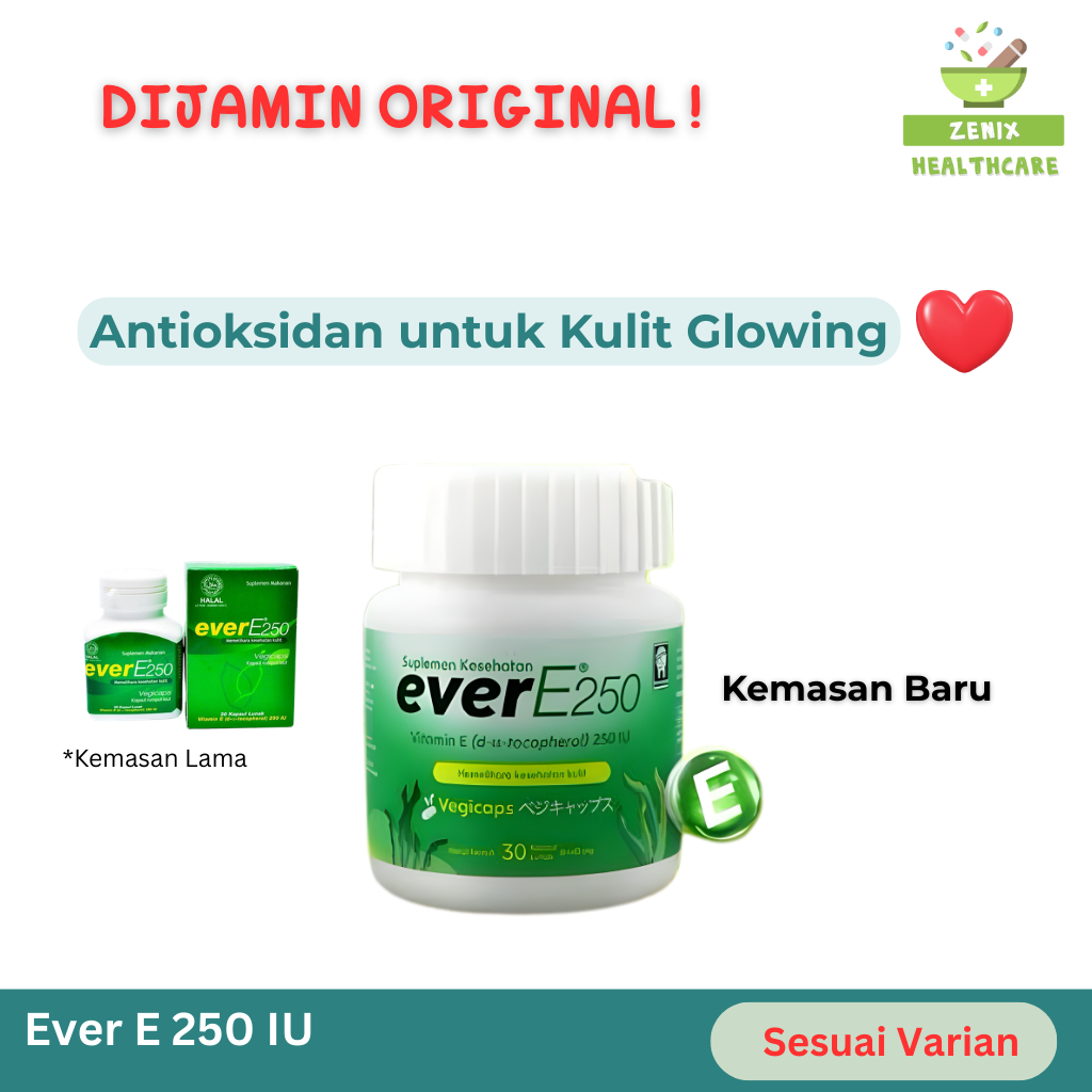 Ever E 250 IU – Vitamin E untuk Kesehatan Kulit