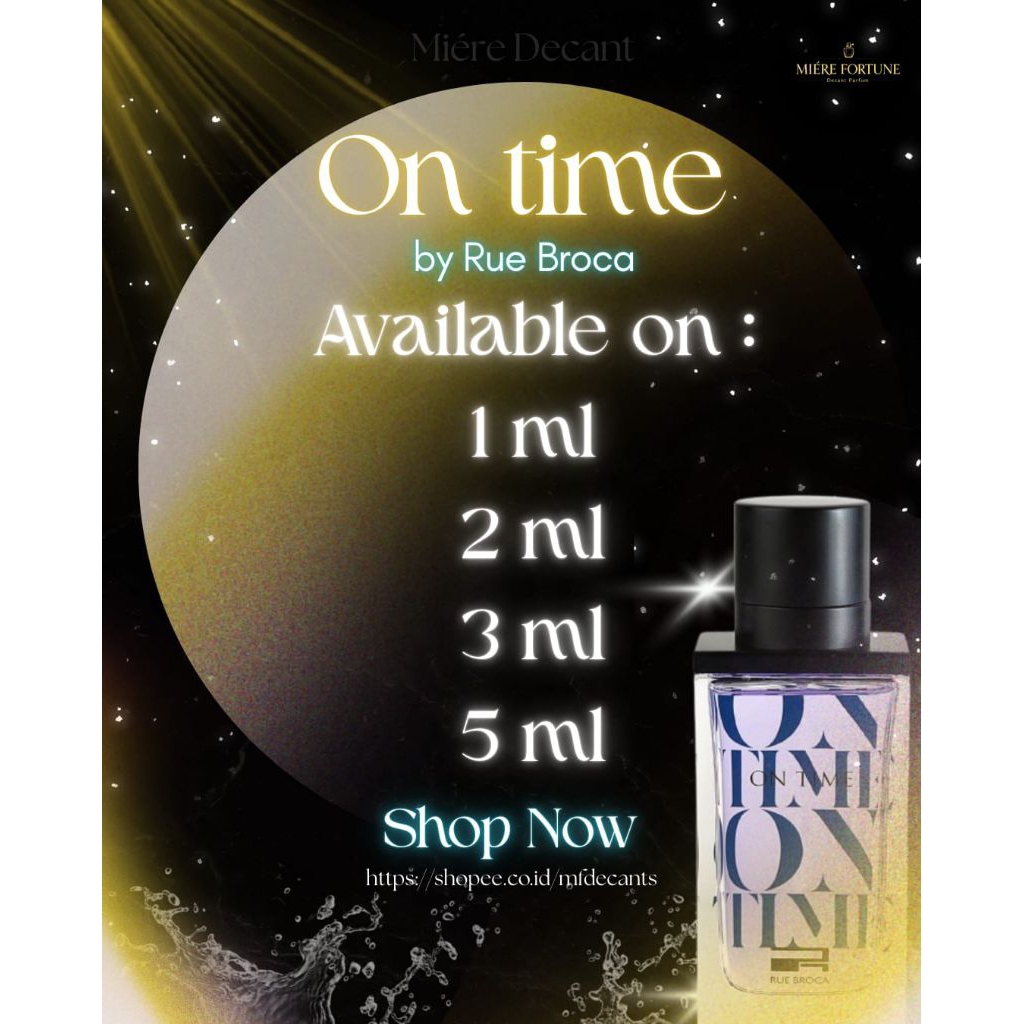 decant parfum On Time by Rue Broca