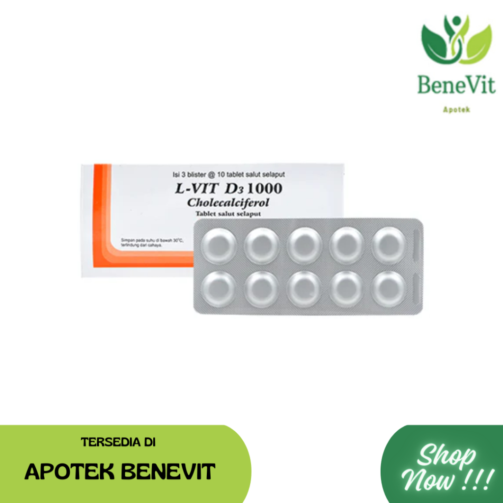 L-Vit D3 1000IU Tablet blister