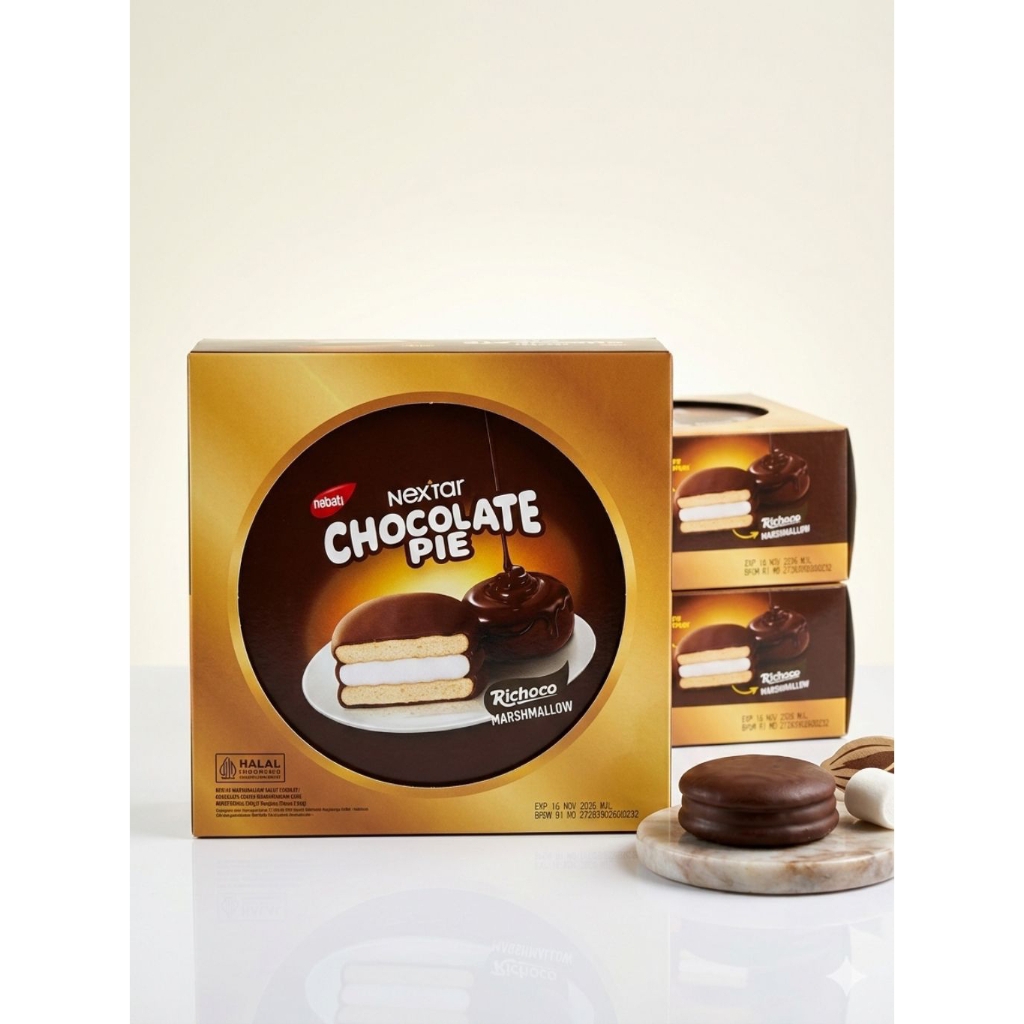 NEXTAR CHOCOLATTE PIE 168GRAM KALENG