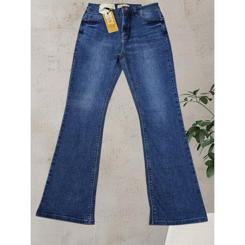 C2 OUTFITTERS TUKKER Blue Jeans Dual Push Bootcut - tag.  659.900