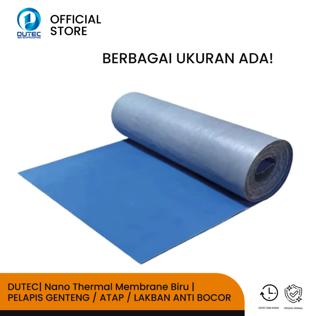DUTEC | Waterproofing Membrane Lakban Anti Bocor| PELAPIS GENTENG / ATAP / LAKBAN ANTI BOCOR | 1M X 