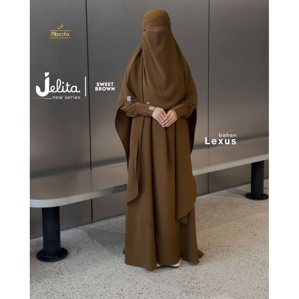 GAMIS JELITA SET FK BY SHAZFA | GAMIS SYARI | GAMIS FRENCH KHIMAR JUMBO